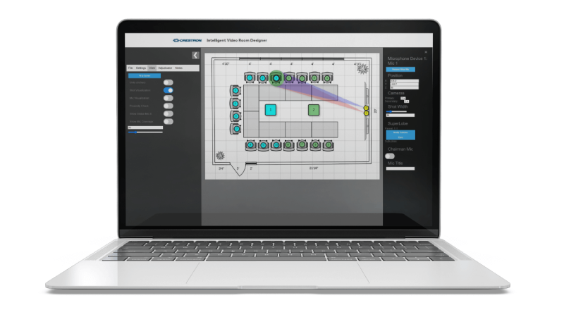 Crestron Automate VX intelligent video room designer